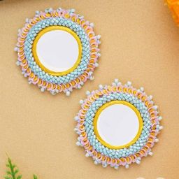 BITCH PLZZ ACCESSORIES Artificial Beaded Circular Studs-57