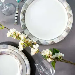 Servewell Supermus Melamine 28 cm Dinner Plates - Set of 6-image-98