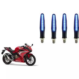 Cartronics Pencil Type Blue LED Indicator for Honda CBR500 R(Pack of 4 Pcs)-45