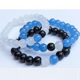 Divine souvenirs Unisex Set Of 3 Artificial Beaded Elasticated Bracelets image 3