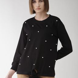 plusS Women Black Embelished Sweatshirt-image-47