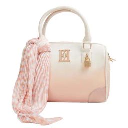 Elle Pink Solid Medium Handbag-image-43