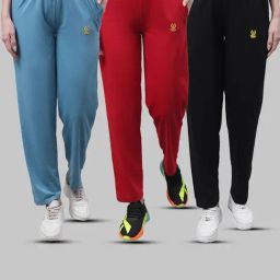 Vimal Jonney Multicolor Cotton Track Pants - Pack of 3-23