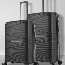 Nasher Miles Mumbai Hard-Sided Polypropylene Luggage Set of 2 Black Trolley Bags (55 & 65 cm)-image-67