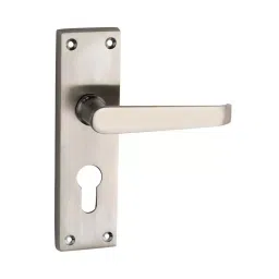 Screw Tight Brass Satin Chrome Finish Lever Handle Z110102SCP-Euro-image-55
