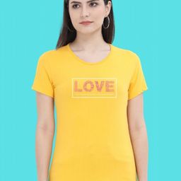 Moda Rapido Women Typography Printed Round Neck Cotton T-shirt-picture-6