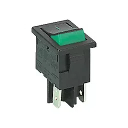 ARCOLECTRIC (BULGIN LIMITED) ROCKER SWITCH, SPST, BLACK/GREEN, H8500XBAAC-picture-2