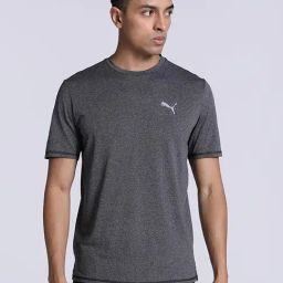 Puma Black Regular Fit Sports T-Shirt-image-58