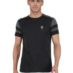 Rock.it Black Regular Fit Sports T-Shirt-image-92