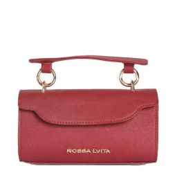 Rossa l'Vita Baguette Mini Runway Red Solid Medium Shoulder Handbag-14