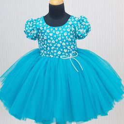 Li & Li Boutique Girls Net Fit & Flare Dress-image-15