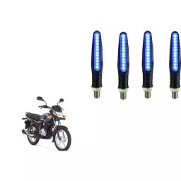 Cartronics Pencil Type Blue LED Indicator  for Bajaj Platina Comfertec(Pack of 4 Pcs)-27