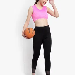 BRACHY Full Coverage Removable Padding Non-Wired Styled Back Workout Bra- All Day Comfort image 5