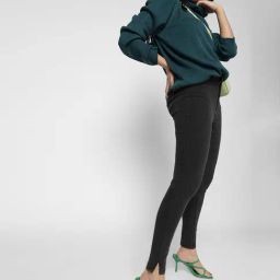 Vero Moda Grey Blended Skinny Fit High Rise Jeans-image-18