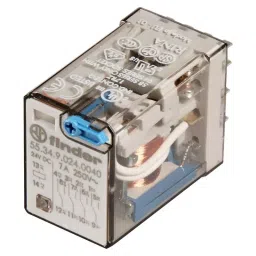 FINDER Relay, 4Pdt, 250VAC, 7A, 55.34.9.048.0040-24