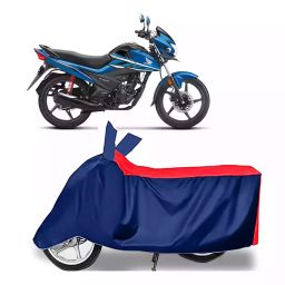 Auto Pearl Two Wheeler Cover with Bag for Honda Livo BS6, Red & Blue-image-27