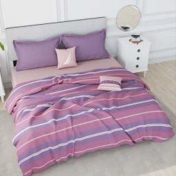 Nautica Hampton Purple & Plum 100% Cotton 210 TC 150 GSM Double Comforter-image-31