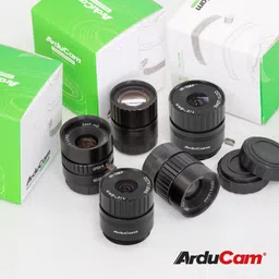 Arducam CS-Mount Lens Kit for Raspberry Pi HQ Camera (Type 1/2.3), Telephoto, Wide Angle, Pack of 5 image 3
