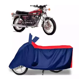 Auto Pearl Two Wheeler Cover with Bag for Yamaha RD 350, Red & Blue-image-5