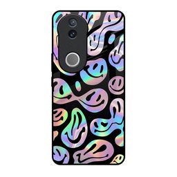 QRIOH Acid Smile Printed Vivo V50e 5G Impact Resistant Back Case-picture-53