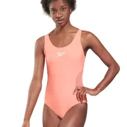 Reebok Peach Plain Swimsuit-image-11