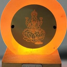 Laxmi Himalayan rock salt crafted Lamp-picture-32