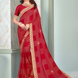 Reboot Fashions Woven Design Pure Georgette Saree-picture-48