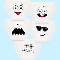 NUSYL Boys Pack Of 5 Printed Cotton Basic Briefs NUBCBRFPO5.0027-14