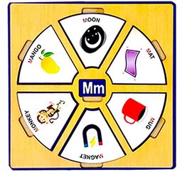 WISSEN Alphabet Wheel Board Puzzle Multicolor - 156 Pieces-28