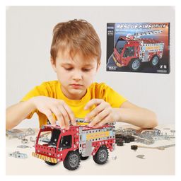 Sanjary Resuce Fire Truck Educational & Learning Blocks for Kids 292 Pcs Multicolors-25