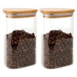Femora Triangle Borosilicate Glass Jar for Kitchen Storage Air Tight Containers for Kitchen Storage Pack of 2 - 900ml-image-76