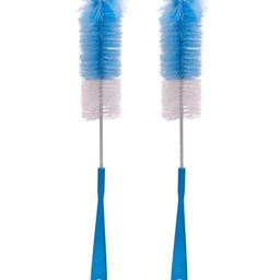 Adore Duece Long Handled Nylon Baby Bottle Cleaning Brush Kit Pack of 2- Blue-image-77