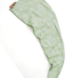 Doctor Towels Banana Jacquard Floral Hair Towel - Pastel Green-image-30