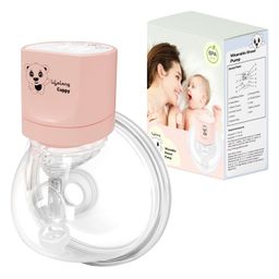Lifelong Wearable Breast Pump for Feeding Mothers with 3 Modes 10 levels - Pink-12