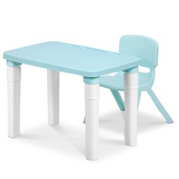 Happy Bear Study Table and Chair set for kids - Blue-26