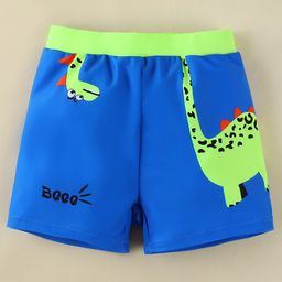 Babyhug Swimming Trunk With Giraffe Print - Blue-image-44