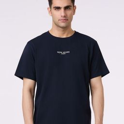Pepe Jeans Men Graphic Printed Round Neck Pure Cotton T-shirt-image-35