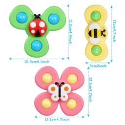 ADKD Spinners Toy Waterproof Suction Cup Spinning Top Rotating For Boys Girls Pack of 3 - (Random Design) image 4