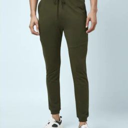 Ajile by Pantaloons Dark Olive Slim Fit Joggers-21