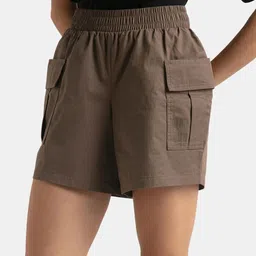 Jockey Women Super Combed Cotton Regular Fit Hybrid Cargo Shorts - WZ06-picture-46