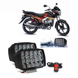 Cartronics 15  LED Fog Light With On/Off Switch  for Mahindra Centuro White (Set of 2 Pcs)-41