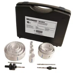 Westward Hole Saw Kit Bi-Metal 3/4 to 4-1/2 inch, 29VX16 (Pack of 16 Pcs)-image-28