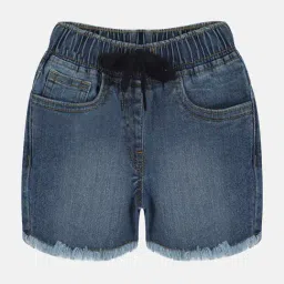 Kiddopanti Kids Blue Solid Shorts-picture-5