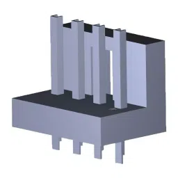 MOLEX Pin Headers L1NK 396 UNSHROUDED HDR ASSY WITH PEG -1 207478-1004 (Pack of 5)-36
