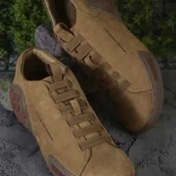 Woodland Men's Camel Casual Sneakers-picture-2