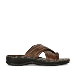 Bata Men's Brown Toe Ring Sandals-image-94