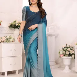 The Textile Hub Beads and Stones Pure Silk Designer Saree-image-52