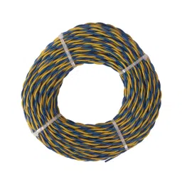 Elson Aluminum Flexible PVC Wire 0.5 S.qmm Blue and Yellow 2 Core, FLX1541-image-84