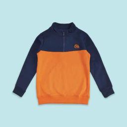 Pantaloons Junior Navy & Orange Cotton Color Block Full Sleeves Sweatshirt-image-41