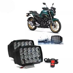 Cartronics 15  LED Fog Light With On/Off Switch   for Yamaha FZ25 White (Set of 2 Pcs)-10